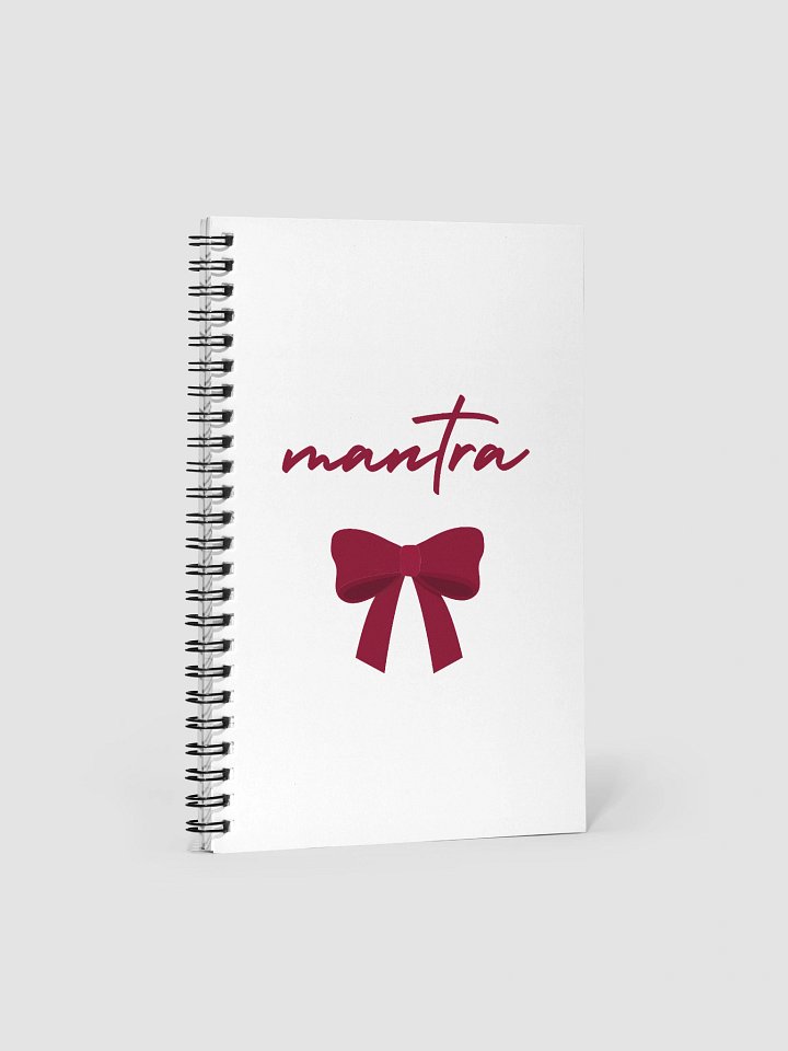 Mantra Red Bow Spiral Notebook product image (1)