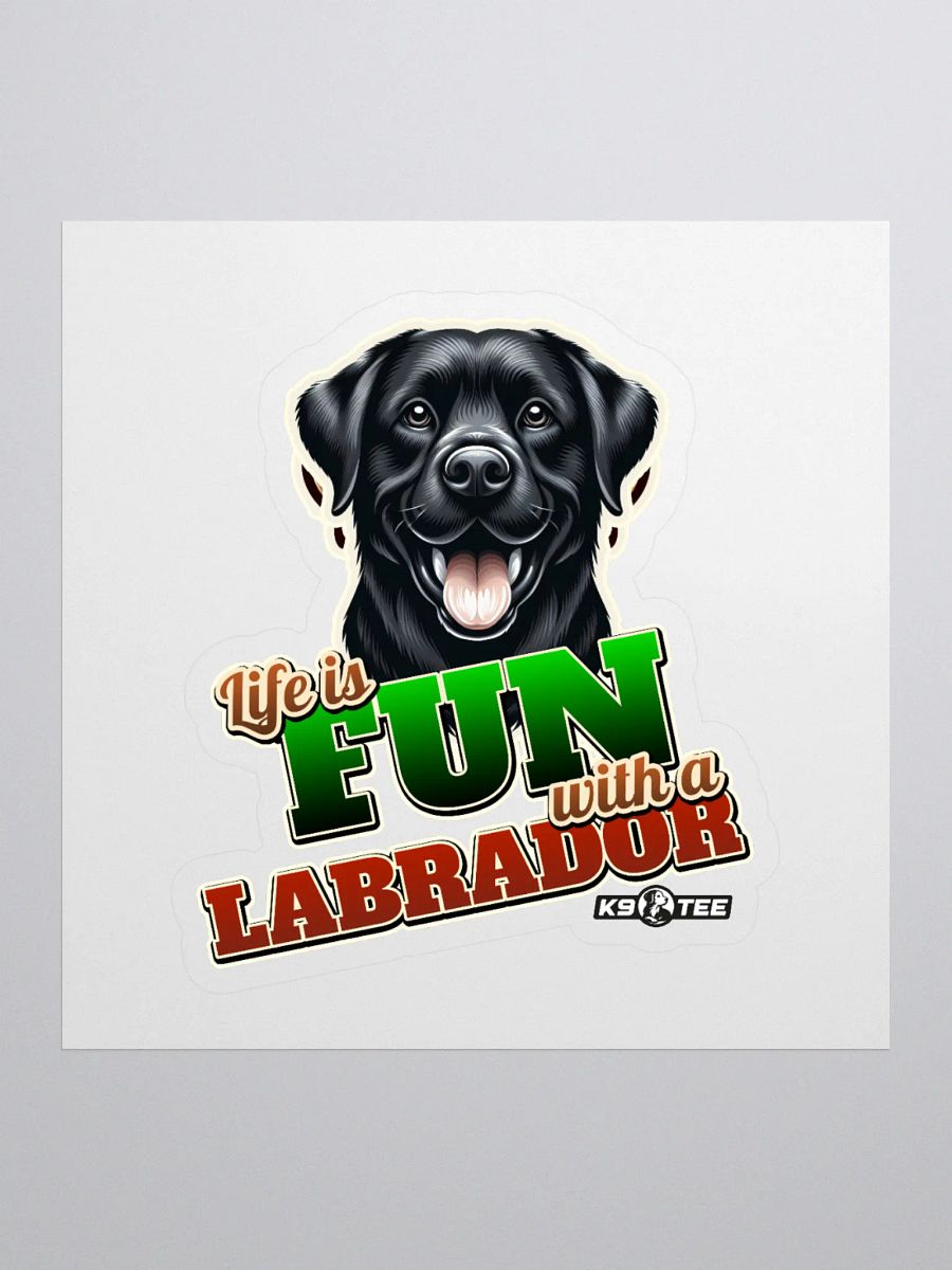Fun Labrador Kiss Cut Stickers product image (1)