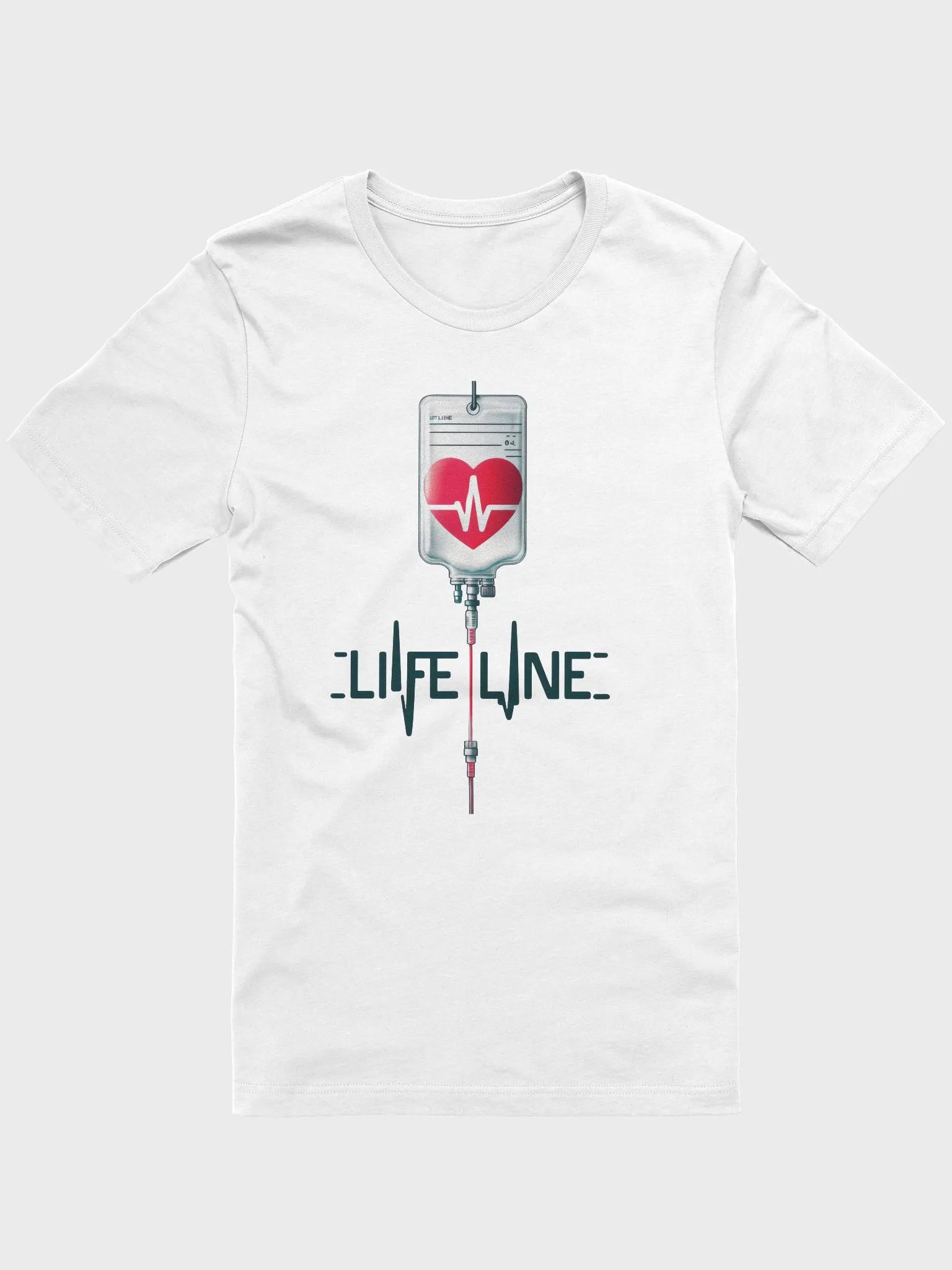 Lifeline Heartbeat IV Bag T-Shirt product image (4)