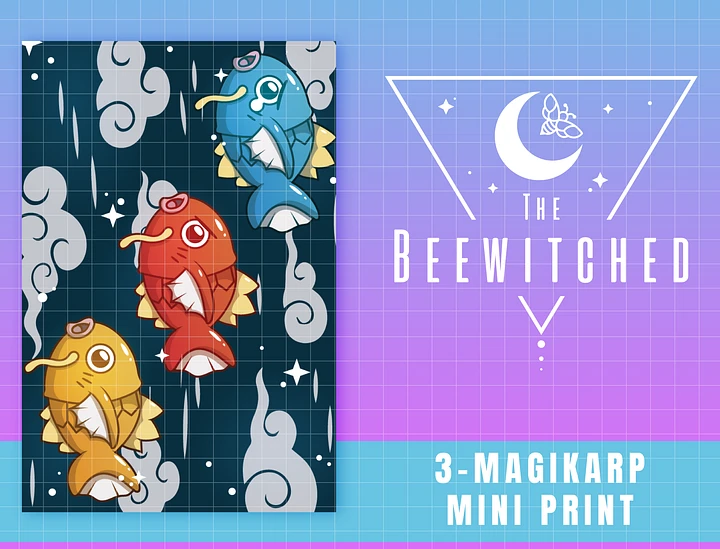 TheBeewitched || 3-Magikarp Mini Print || Pokemon product image (1)