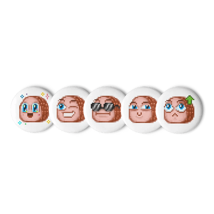 Ham Emoji Buttons (Set 1) product image (2)