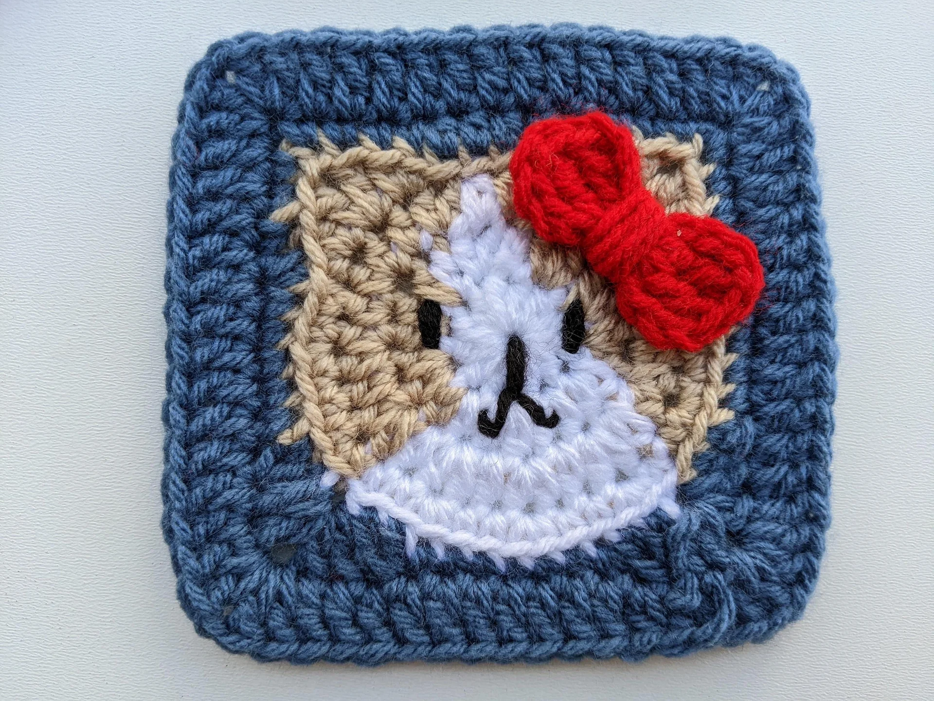 Crochet Cat (Kitty) Face Granny Square Pattern product image (2)