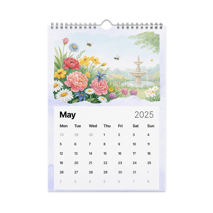 WATERCOLOR SEASONAL SCENES WALL CALENDAR 2026 product image (10)