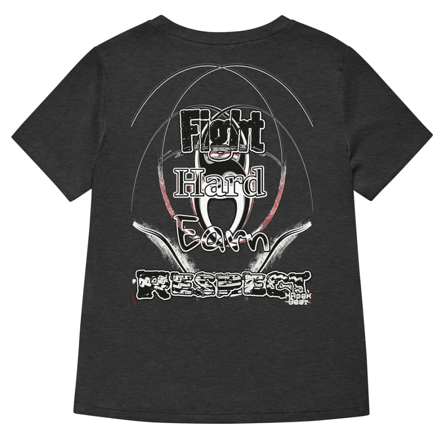 Fight Hard Earn Respect - Embroidered - Women's Relaxed V-Neck T-Shirt product image (4)