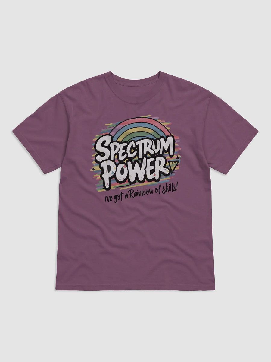 Spectrum Power I've Got A Rainbow of Skills Heavyweight Unisex T-Shirt product image (2)