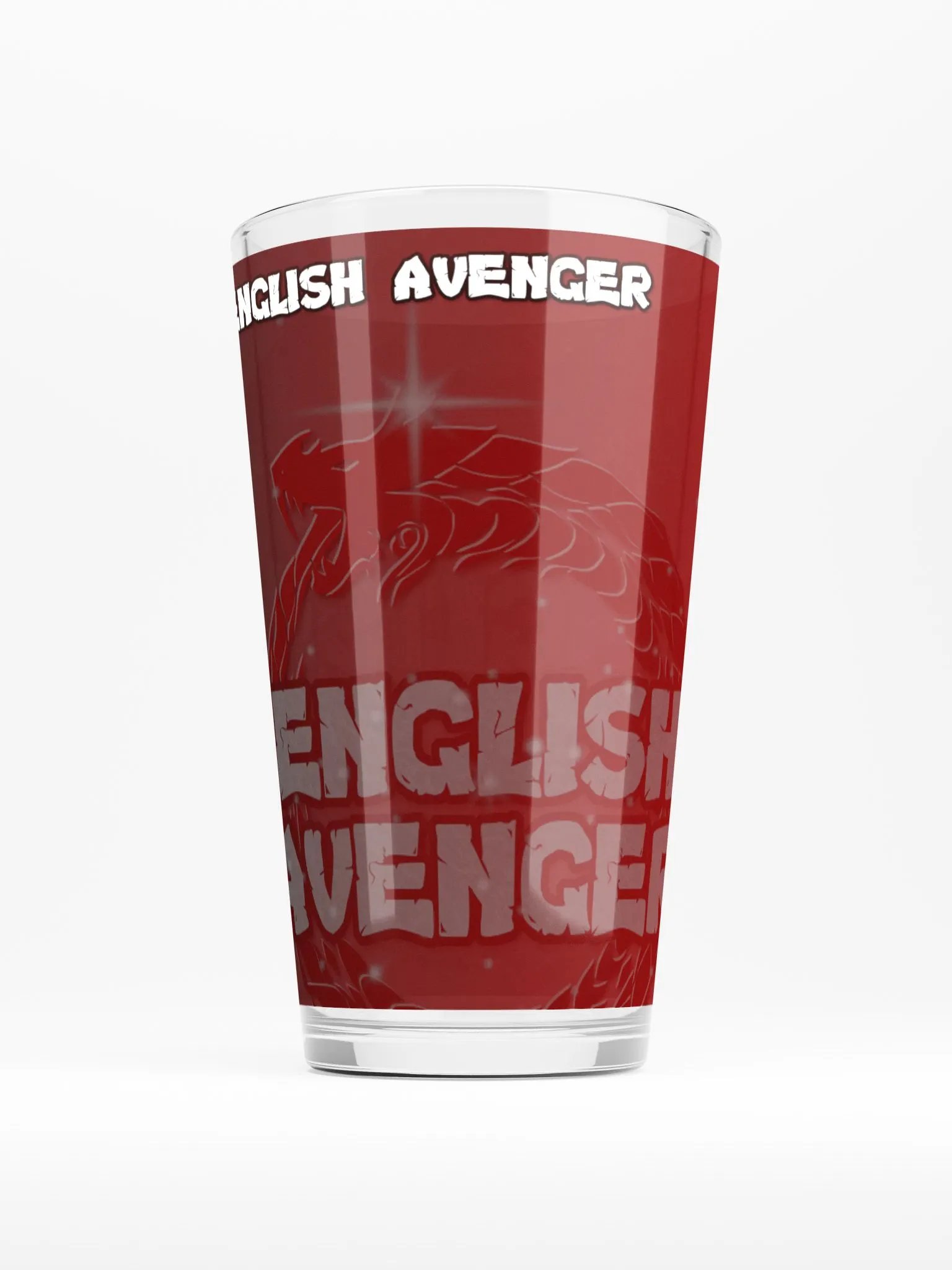 Copy of English Avenger Logo Graphic Pint Glass product image (2)