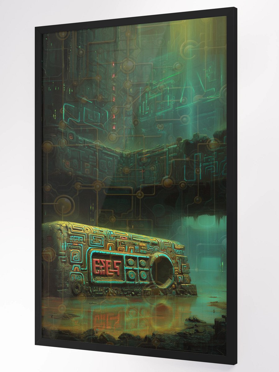 Mayan Machine – Cyber Relic Wall Art Poster product image (3)
