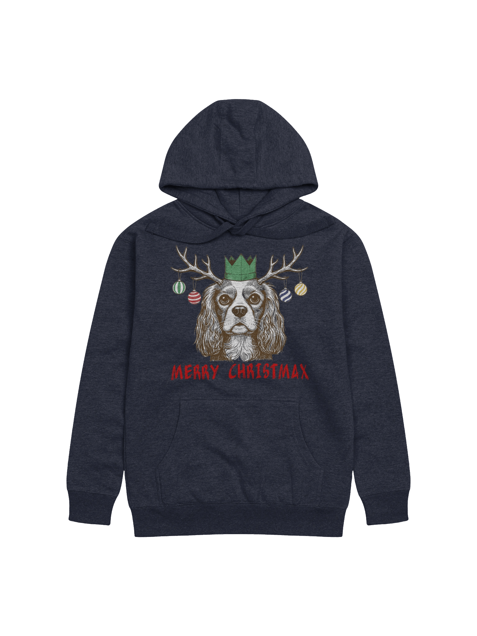Merry ChristMax Hoodie with Red Text product image (6)