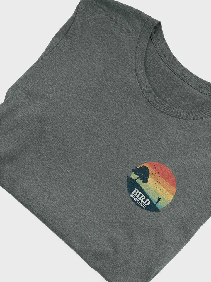 Bird Watching Shirt, Retro Sunset Nature Tee, Ornithologist Gift, Vintage Birdwatcher T-Shirt, Wildlife Lover T-shirt product image (2)