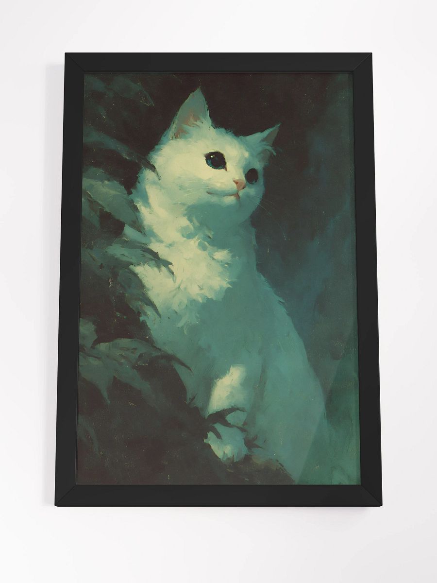 Fluffy Feline Serenity Matte Poster product image (4)