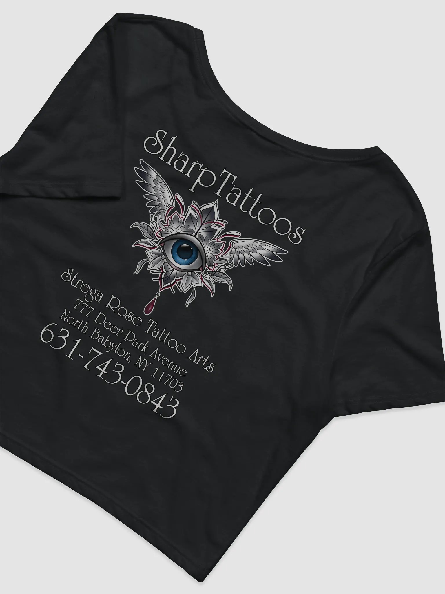 MoonFlower - SharpTattoos @ Strega Rose Tattoo Arts Crop Top product image (4)