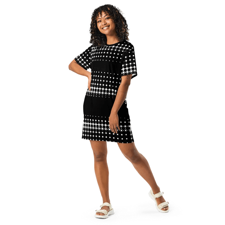 Abstract Not Quite The Little Black Dress T Shirt Dress product image (2)