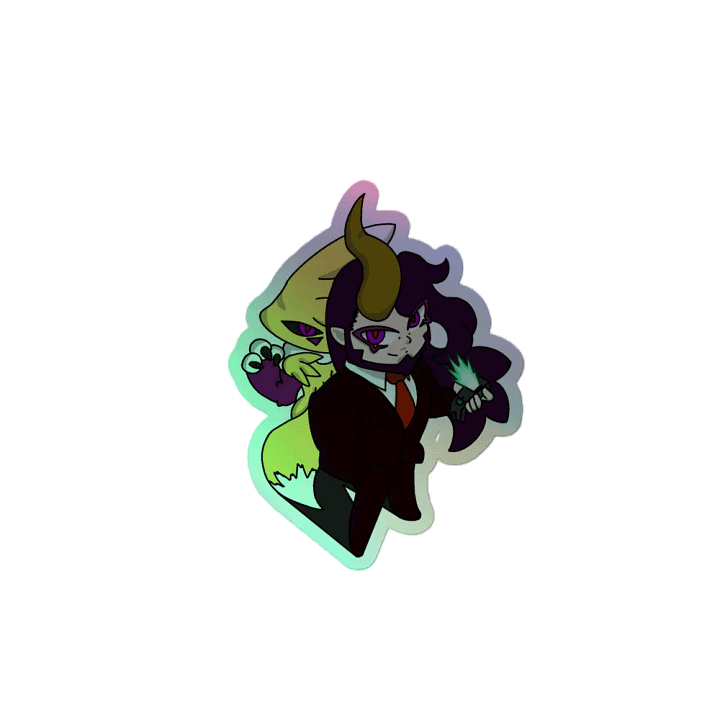 Devilish Companion Sticker Holographic product image (2)