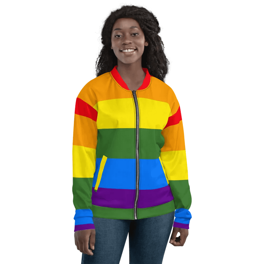 All-Over Print Bomber Jacket - Pride product image (6)