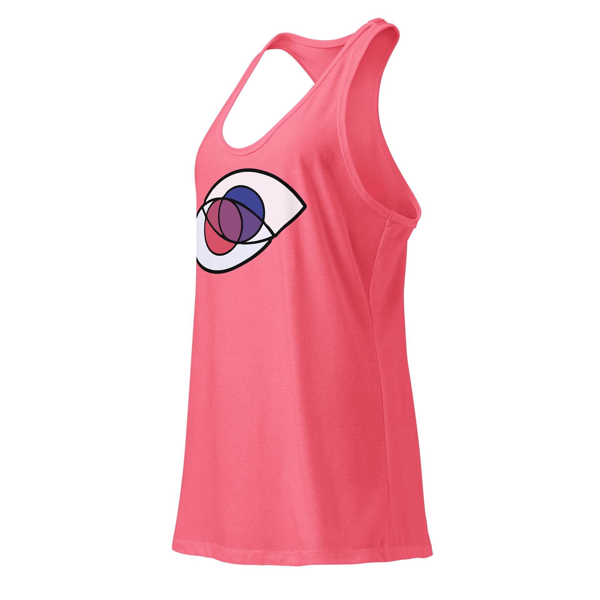 Dual Process Theory - YT Icon Transparent - Colored Racerback Tank product image (3)