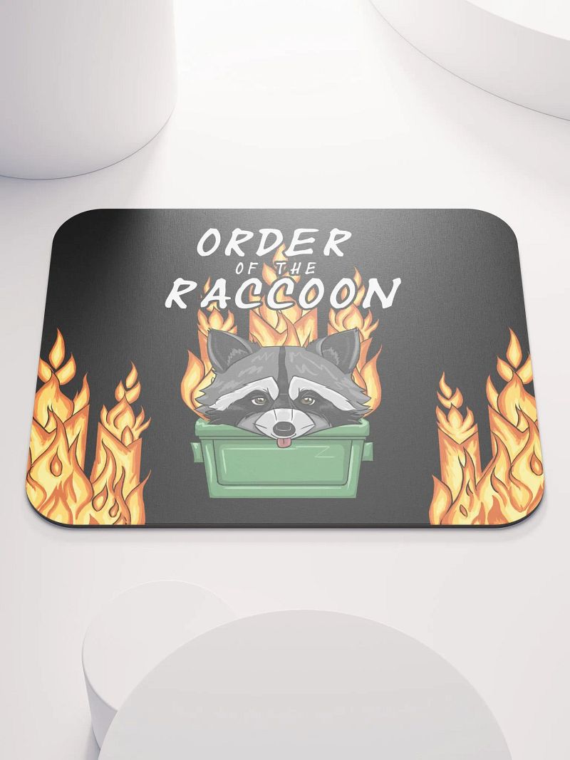 Raccoon Order Mousepad - Darkmode