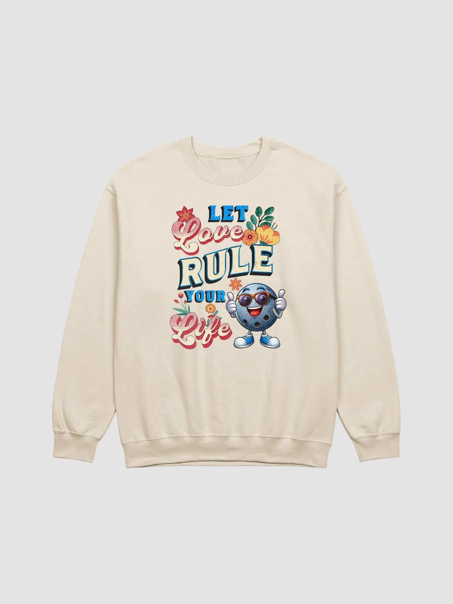 Let Love Rule Your Life Bowling Crewneck Sweatshirt product image (19)