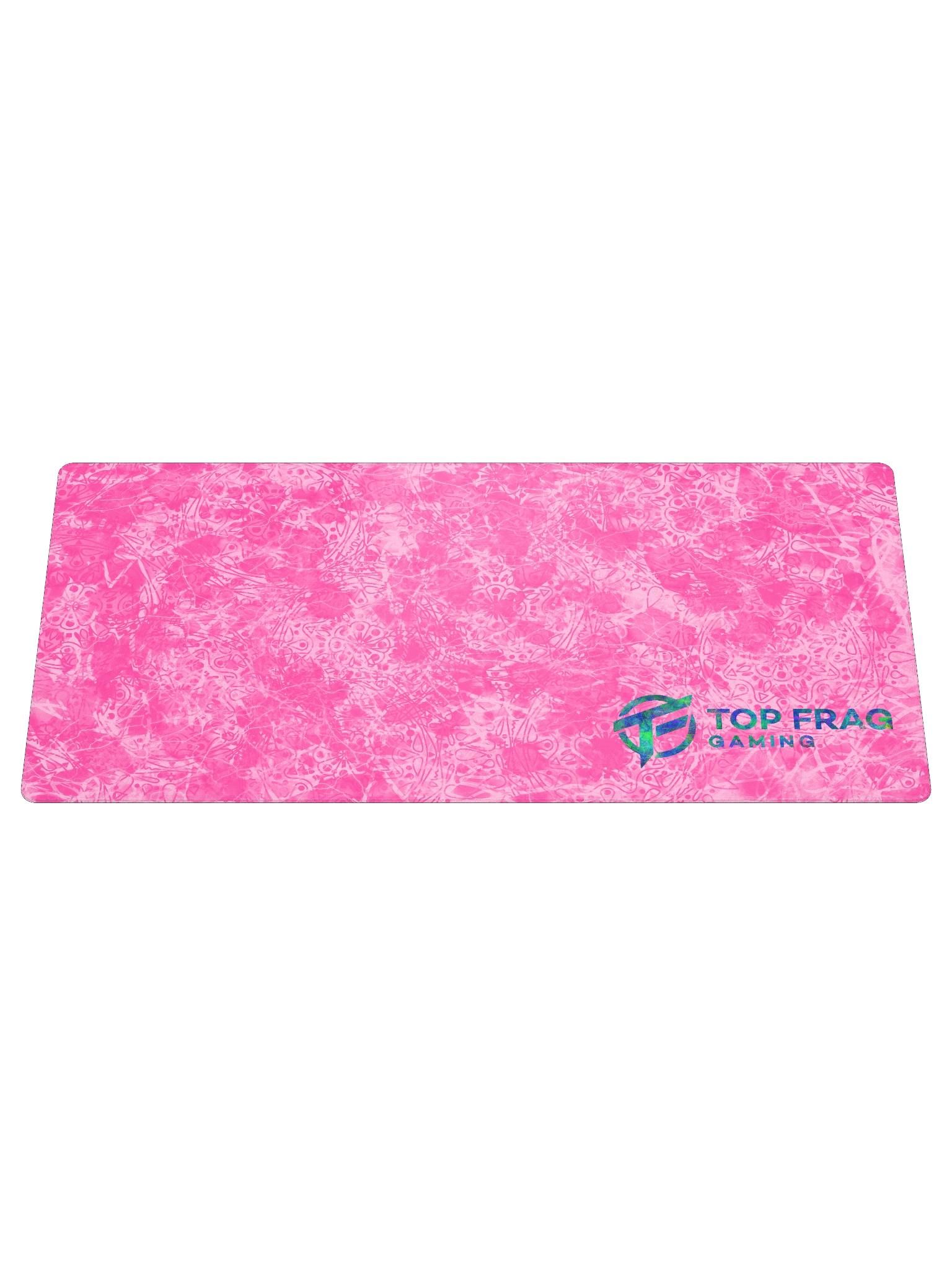 TopFrag™ Gaming Mouse Pad - Pink with Blue/Green Logo product image (1)