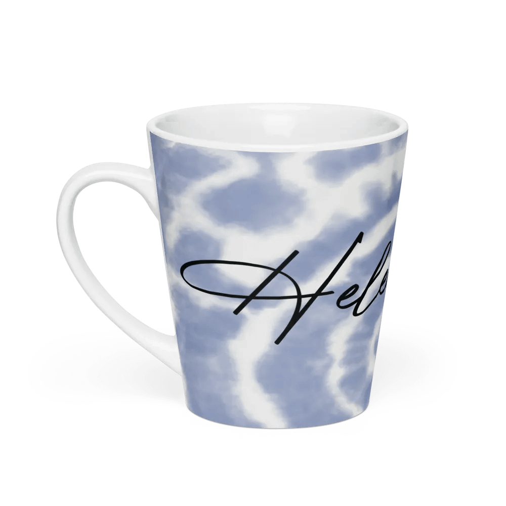 Helen Clarke Blue Tie-Die Latte Mug product image (1)