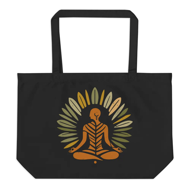 Meditative Aura Organic Tote - Zem Leaf product image (2)