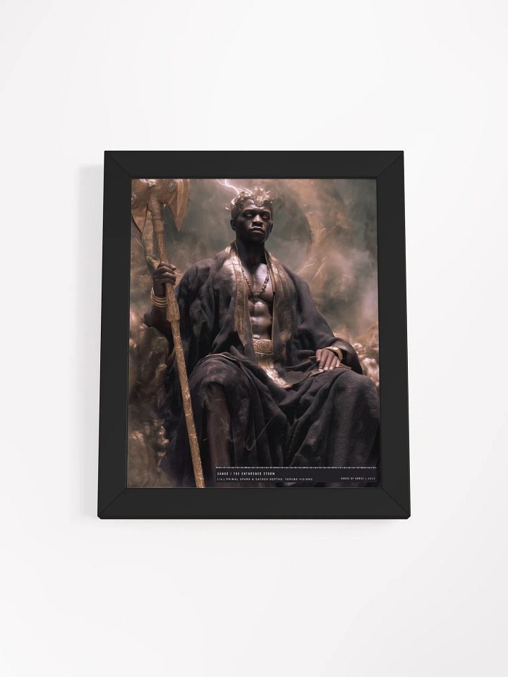 Shango: The Enthroned Storm – Framed Matte Poster product image (1)