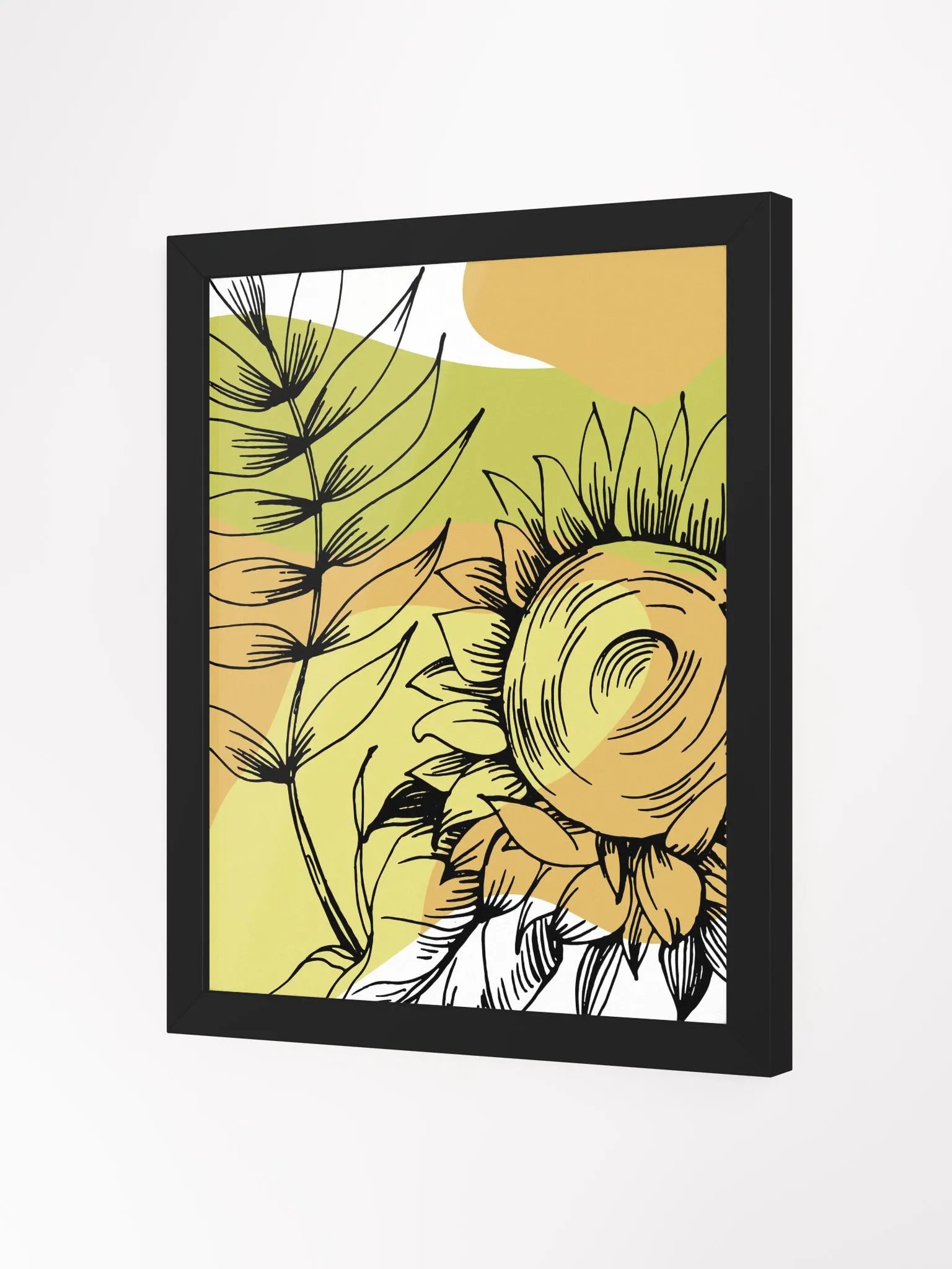 Sunflower Sketch Framed Poster product image (21)