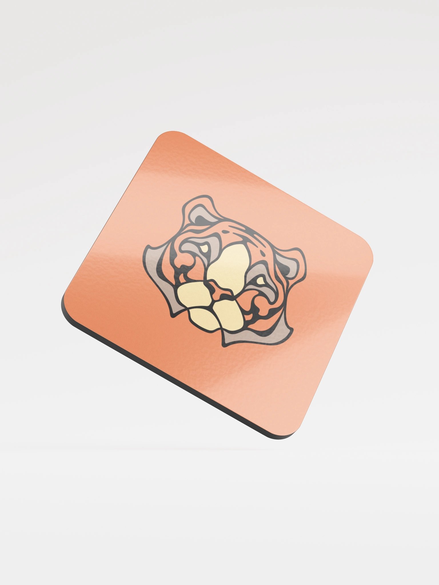 Siberian Tiger - Glossed Cork Coaster product image (1)