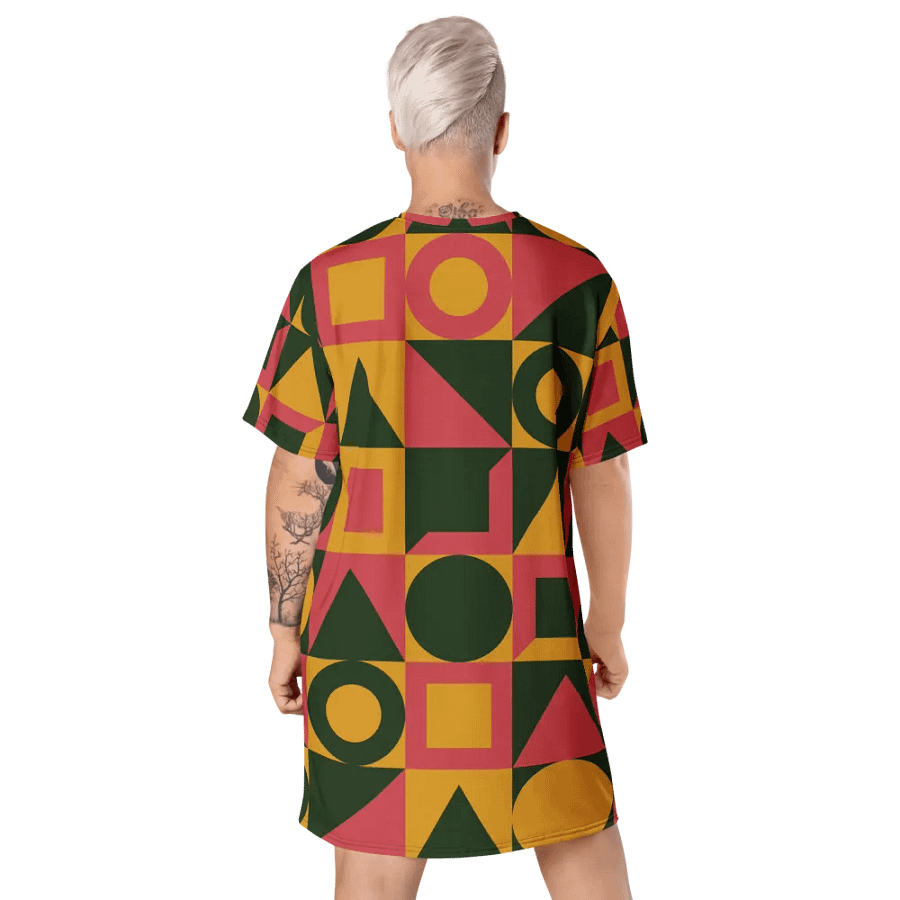 Geometric Galaxy T Shirt Dress product image (9)