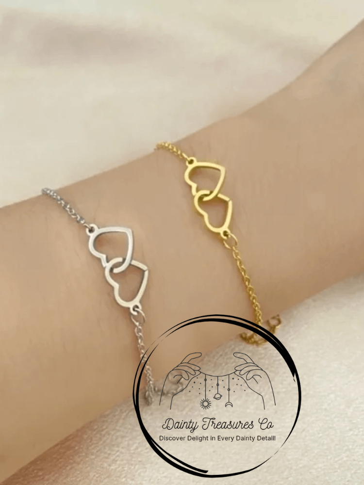 Duo Dainty Heart Bracelet 💕 product image (7)