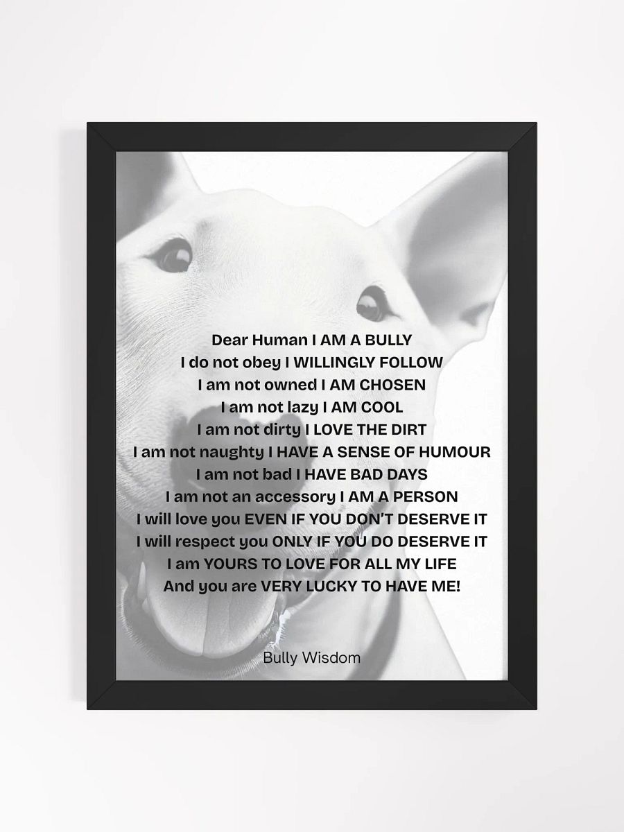 Bull Terrier "Dear Human, I am a Bully" product image (1)