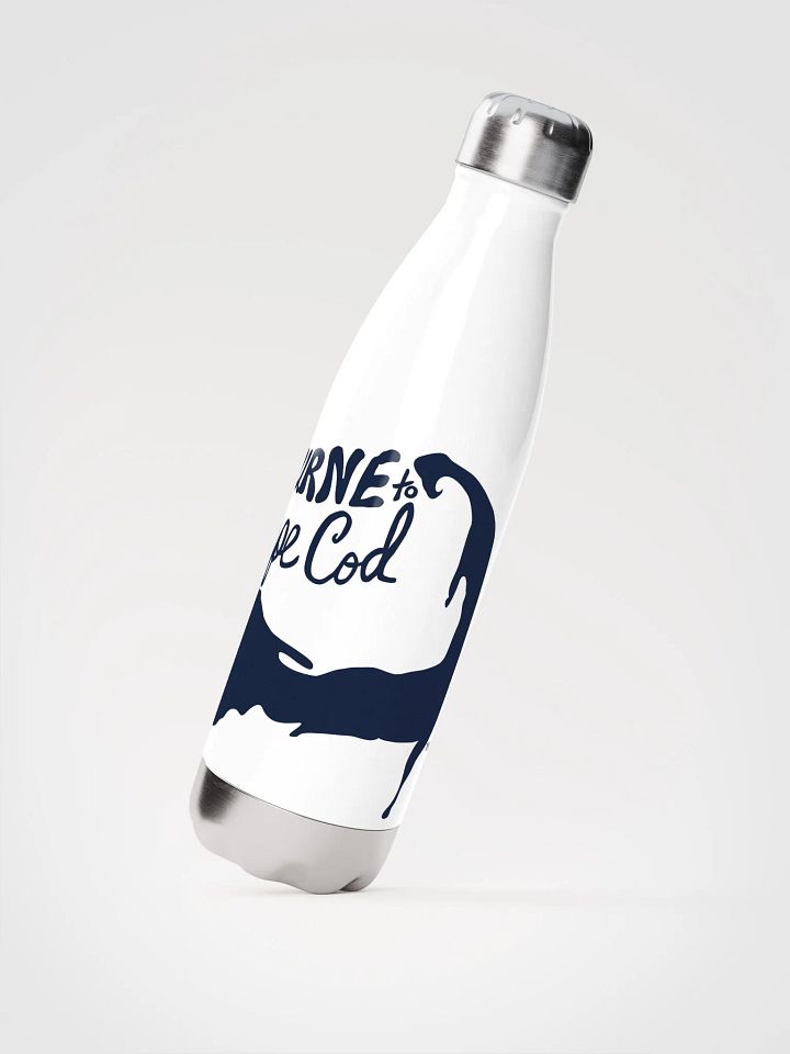 BOURNE to Cape Cod™ | Stainless Bottle | Navy on White 💧 product image (2)