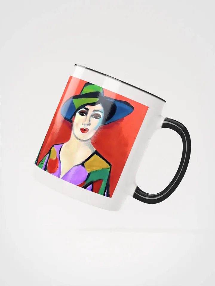 Donna with Hat Color Enamel Mug product image (2)