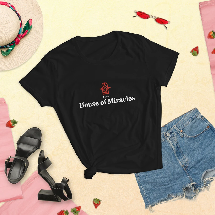 I am a House of Miracles - Fitted (Female) - Black product image (14)