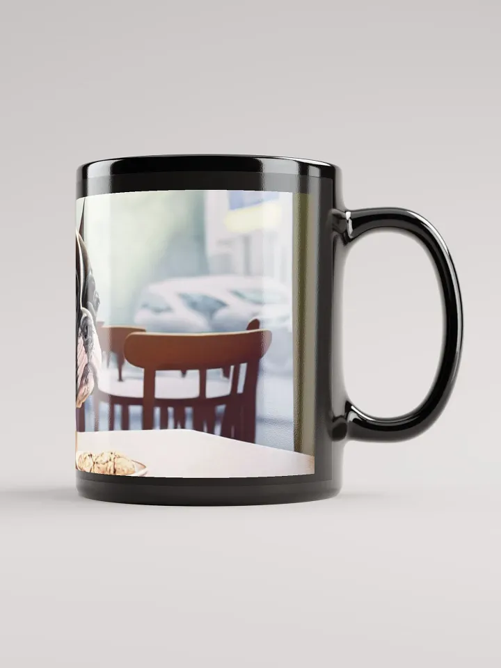 French Bulldog Fun: Black Glossy Mug for Dog Lovers product image (2)