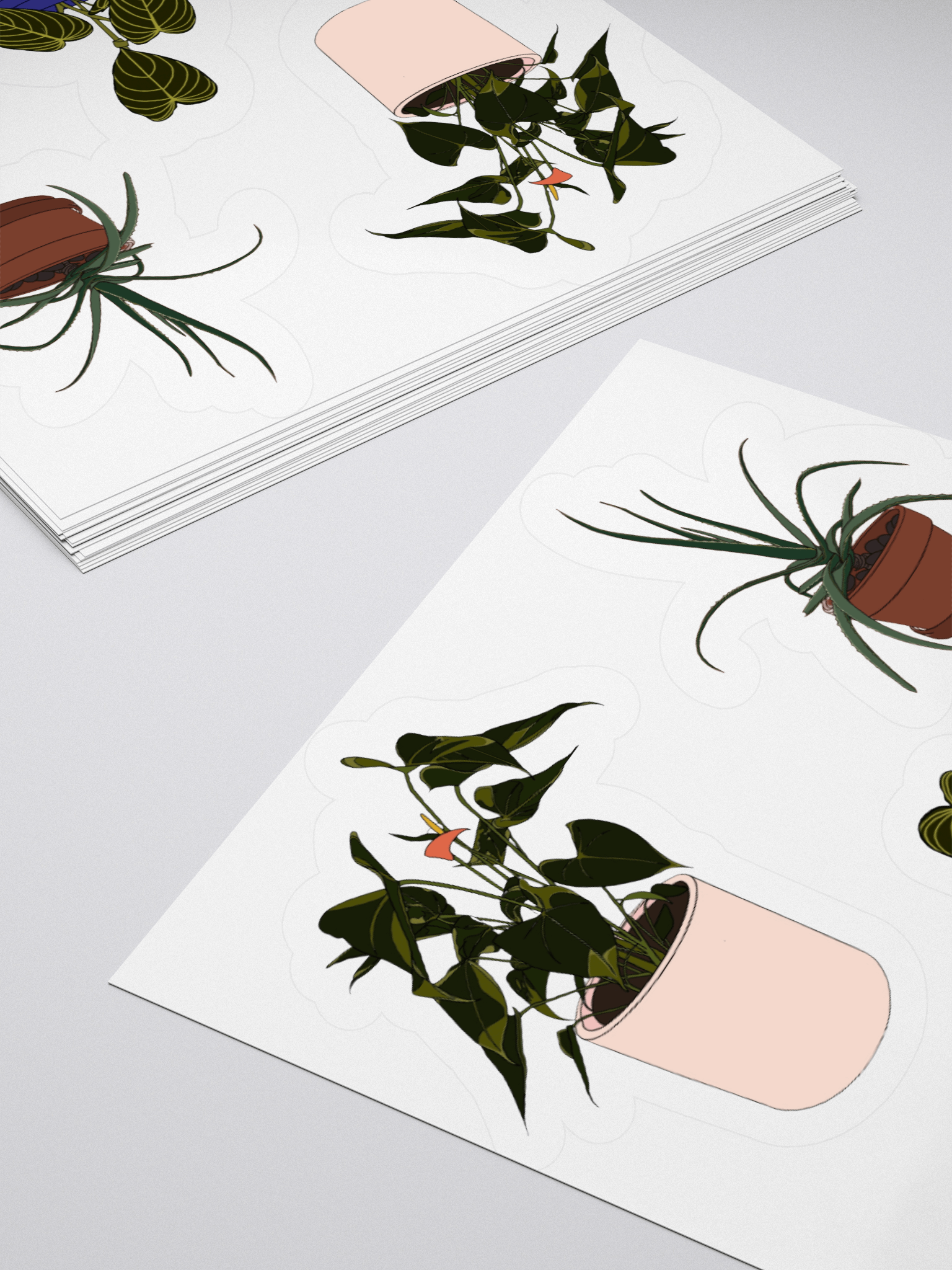 potted plants sticker sheet product image (4)