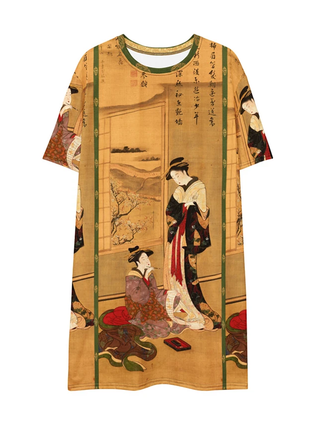 Hokusai T-shirt Dress Image 1
