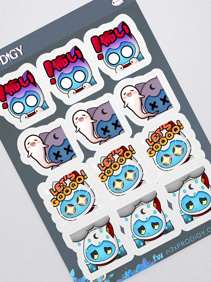 n3x Emotes #03 Sticker Sheet product image (1)