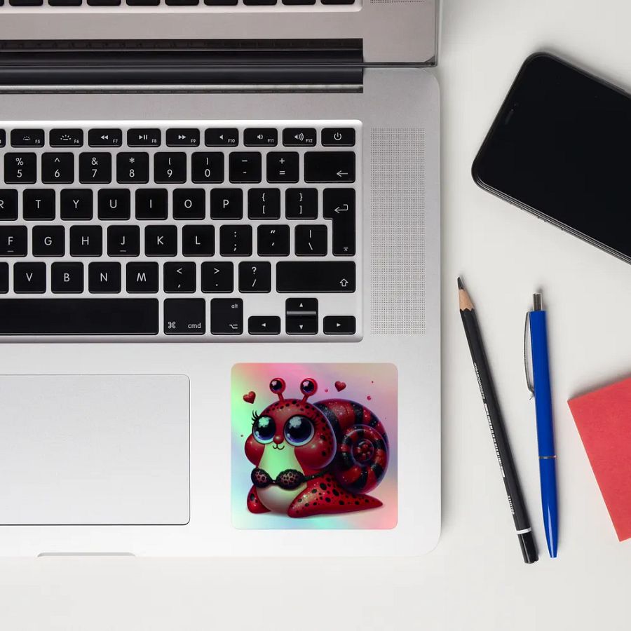 Ladybug Snail Holographic Sticker Set product image (12)