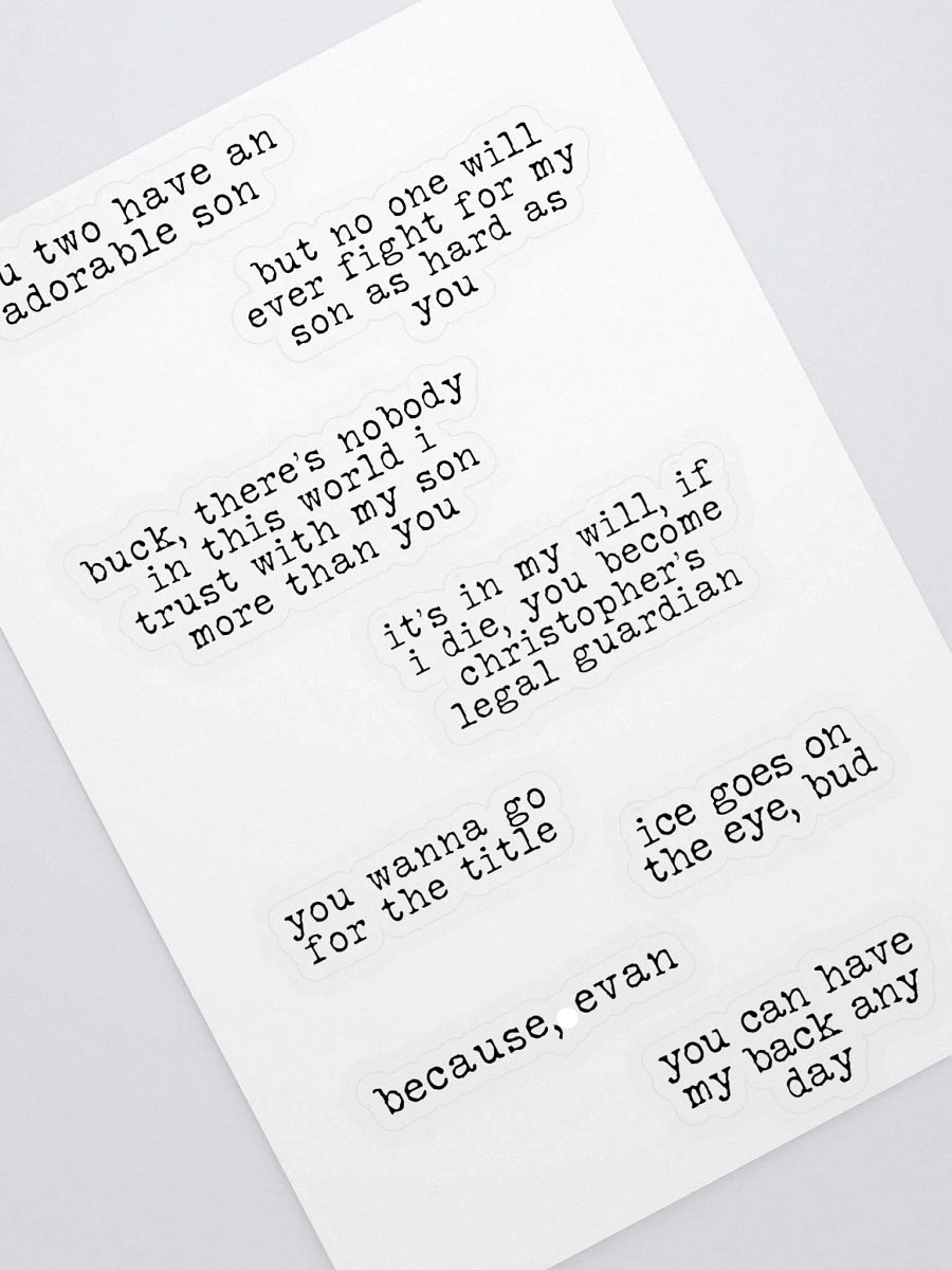 Buddie Quote Sticker Pack 1 product image (2)