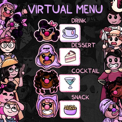 Next stream return teaser is the update on the chat virtual menu! Not only did the Spiced Clowns get a graphic update but I a...