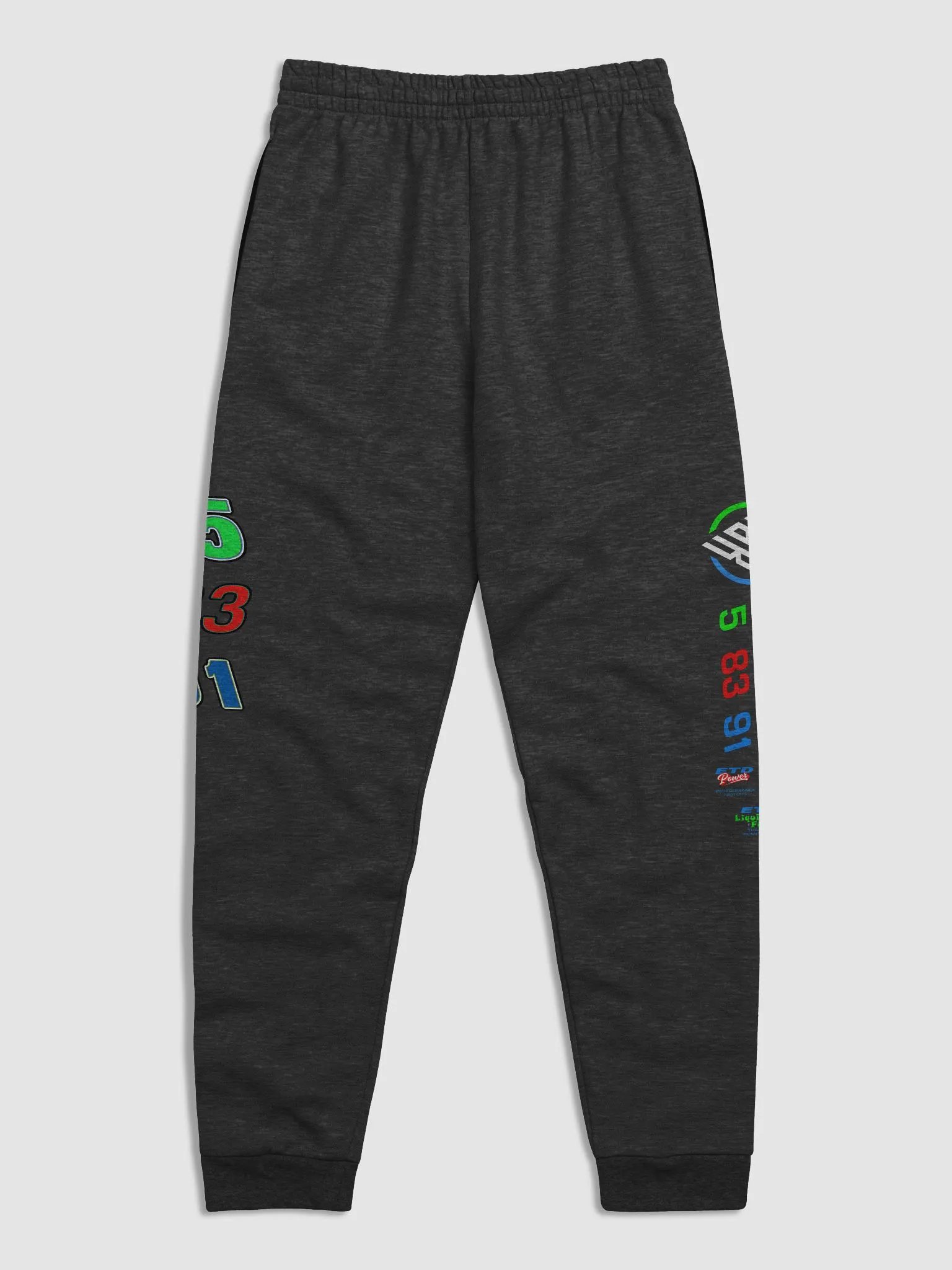 Triple B Racing numbers jogger pants (Black) product image (3)
