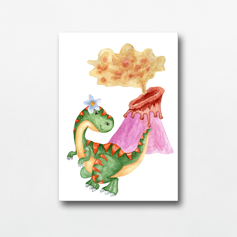 Watercolour Dinosaur Nursery Prints product image (7)