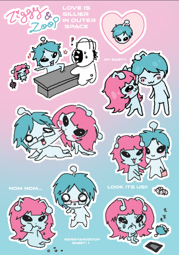 [Silly moments] Sticker Sheet: 1 product image (1)