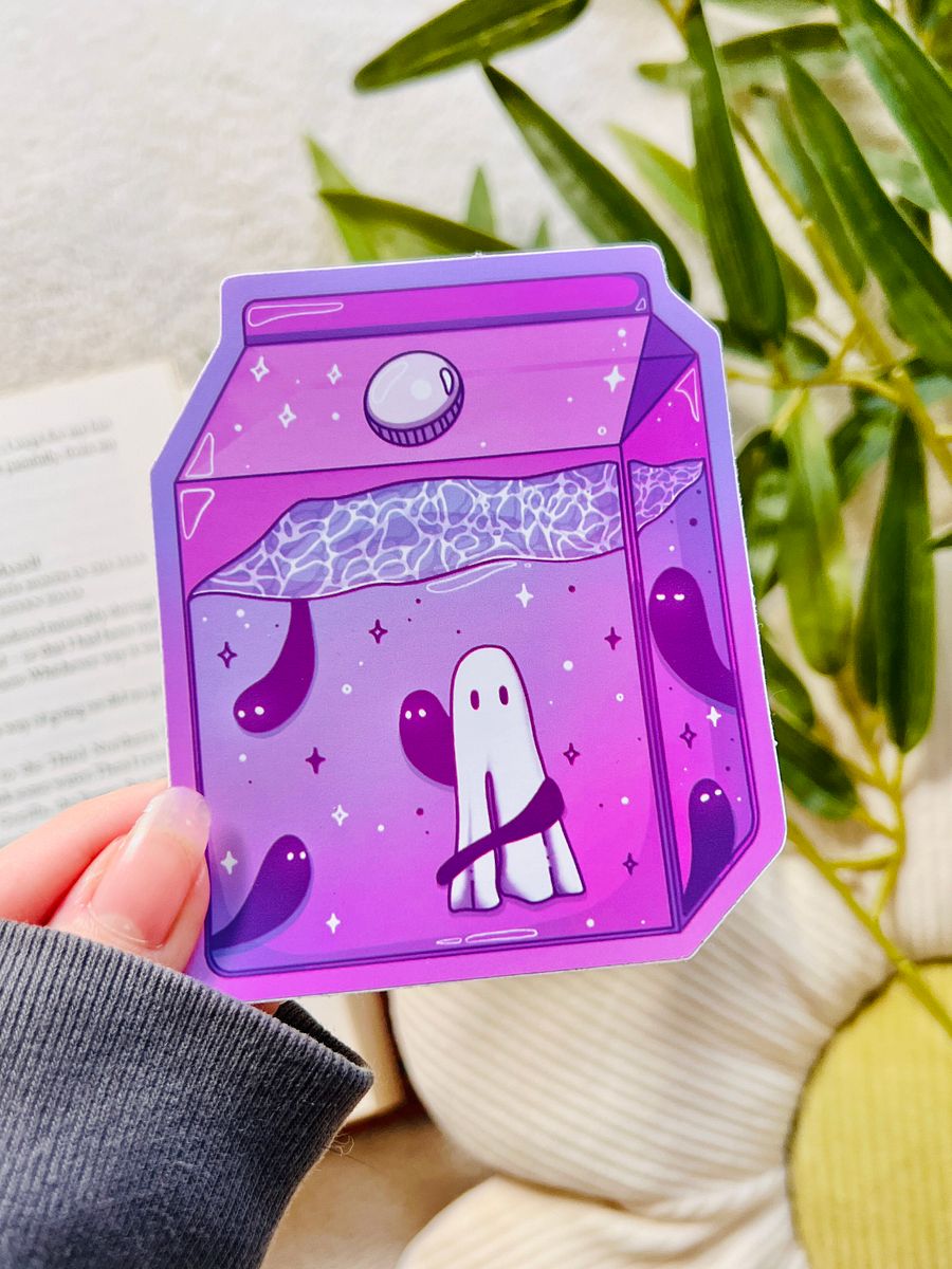 Ghost Milk Carton Sticker product image (3)