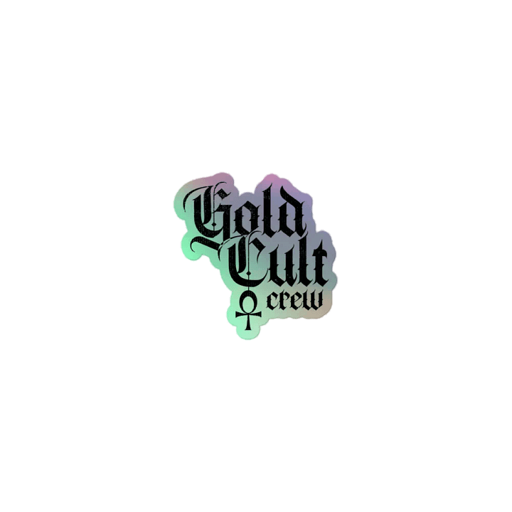 Gold Cult Crew Sticker product image (1)