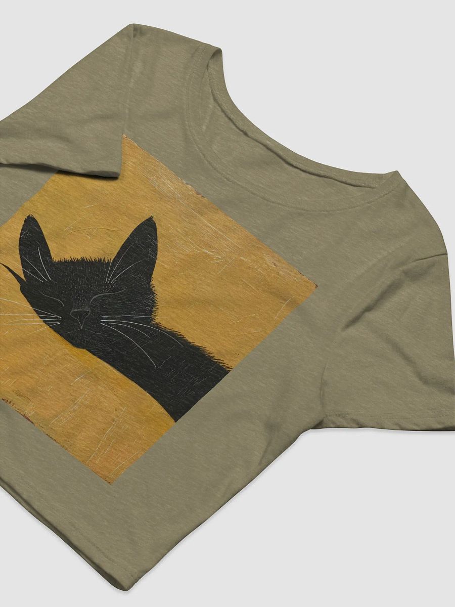 Bella+Canvas Women's Crop Tee -Sweet Sleeping Black Cat product image (5)