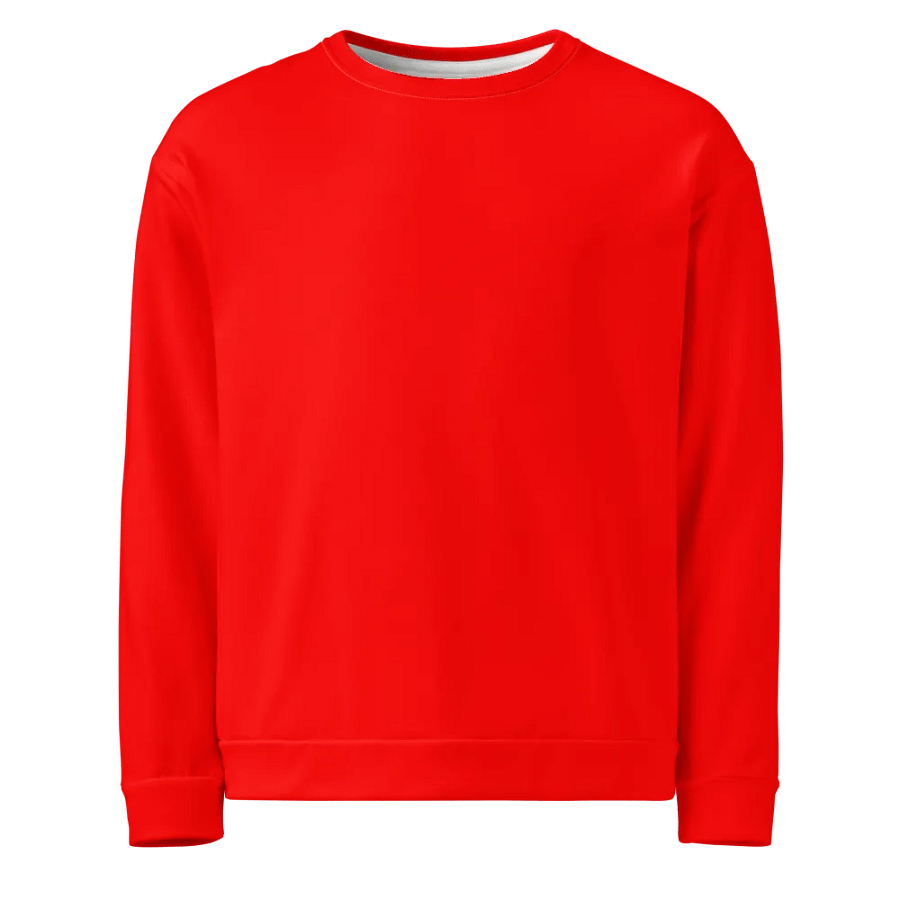 Plain Color Red Sweatshirt product image (1)
