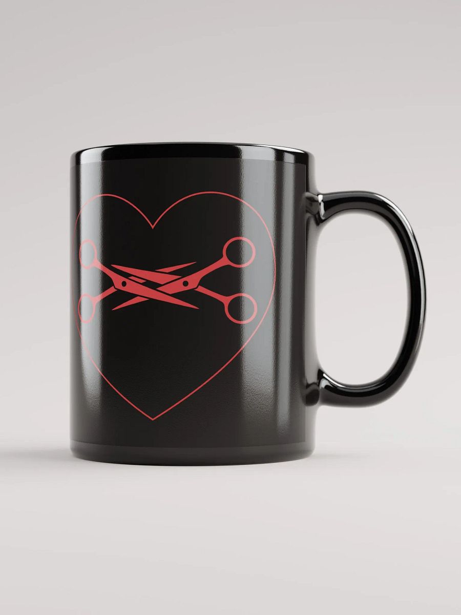 Scissors Love - Valentine's Day - Black Mug product image (6)