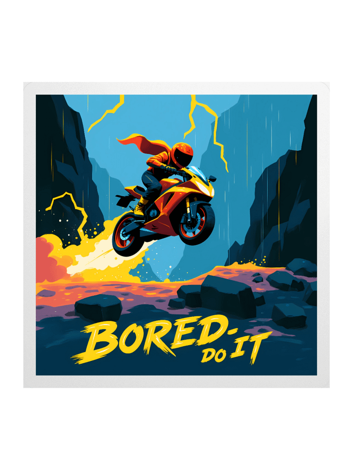 Colorful Moto – Bored Do It Sticker product image (1)