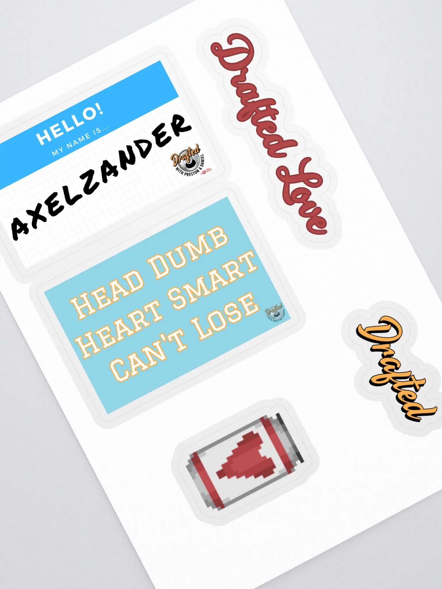 Drafted Sticker Sheet product image (1)